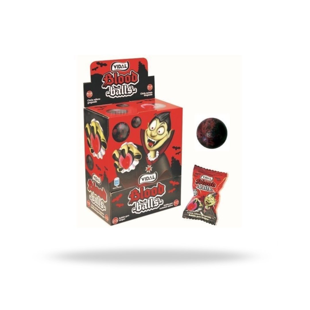 Pack Vidal Blood Balls Bubble Gum Strawberry & Cola