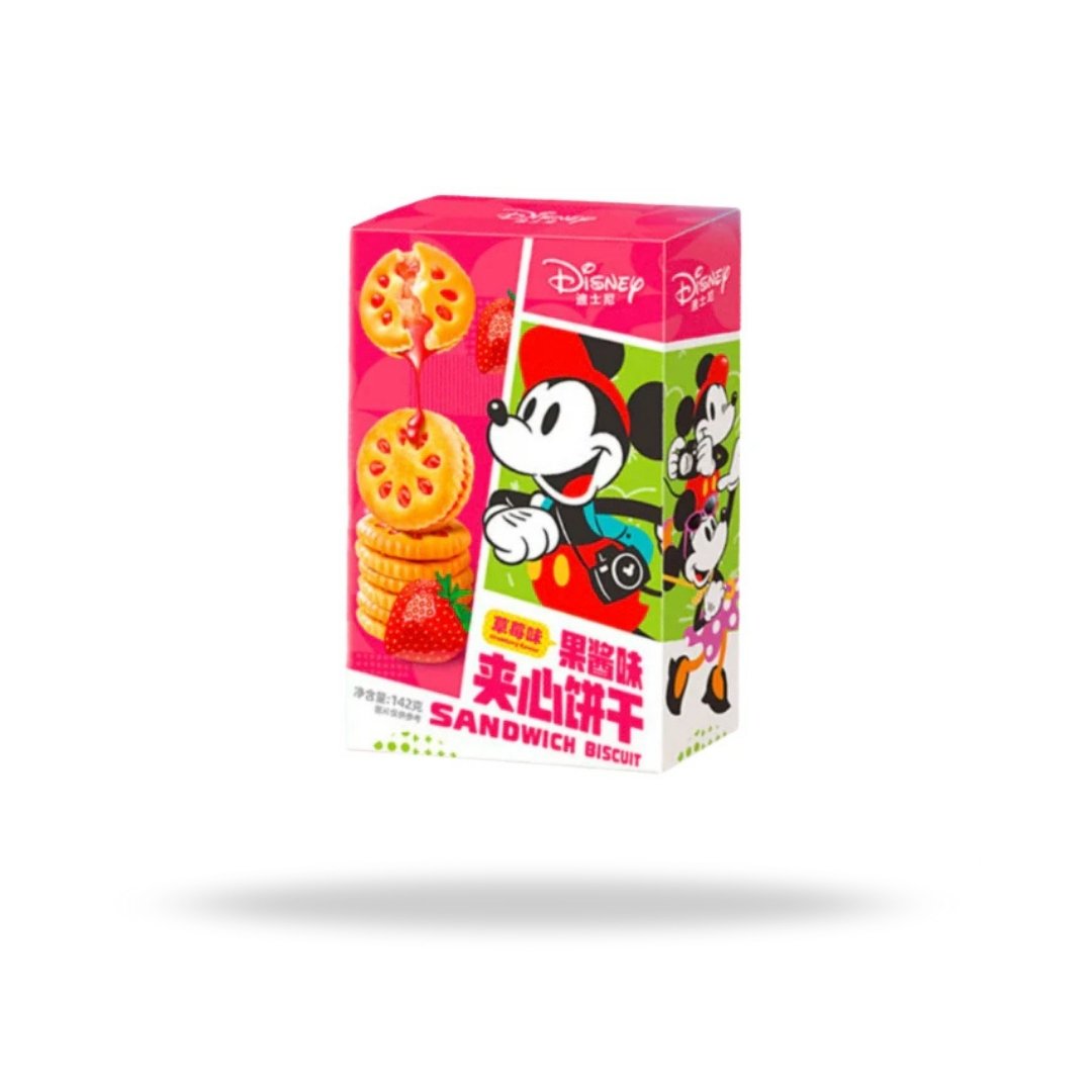 Binqi Disney Strawberry Jam Sandwich Biscuits