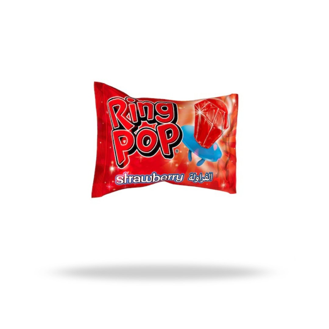 Bazooka Ring Pop Fraise