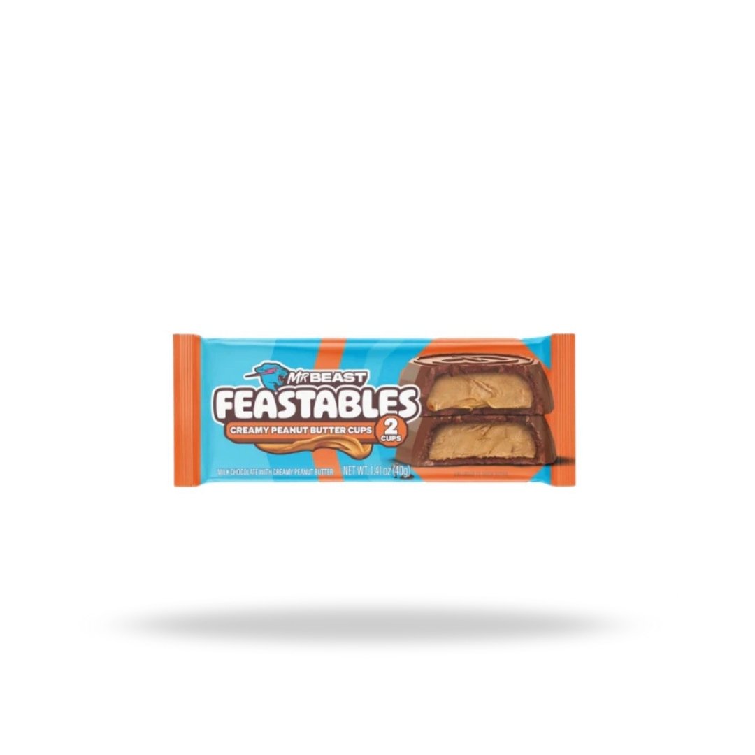 Mr Beast Feastables Cups Creamy Peanut Butter 24 x 40g