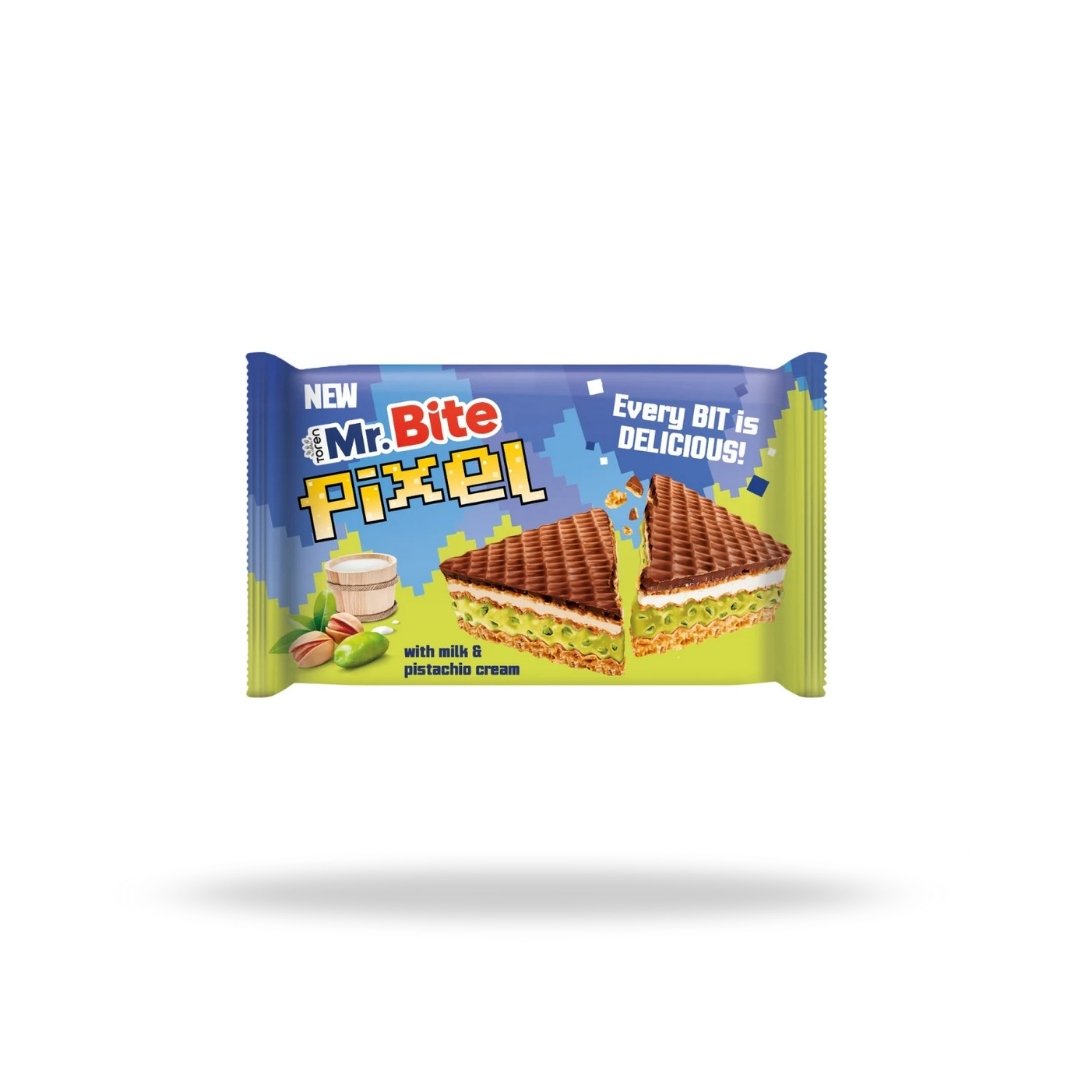 Mr Bite Pixel Chocolate Lait & Crème de Pistache
