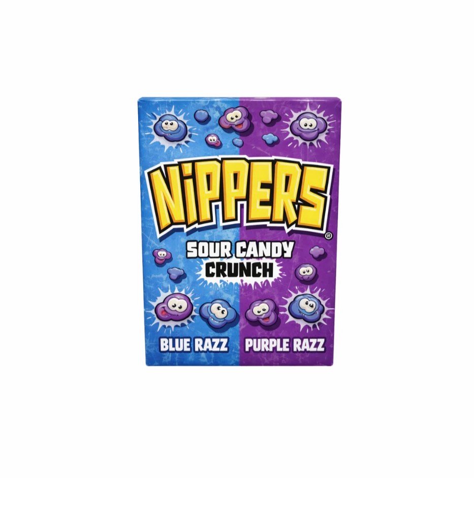 Nippers Sour Candy Crunch Bleu Razz Purple