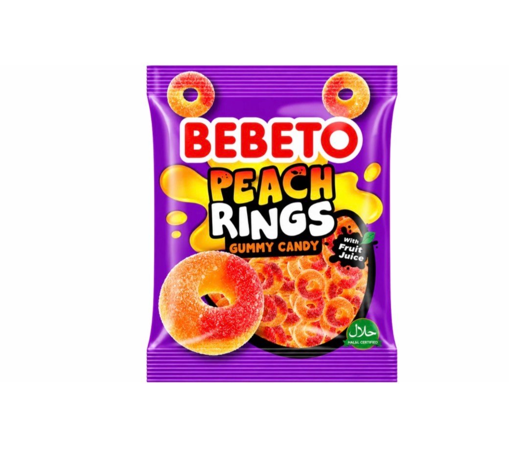 Bebeto Jelly Peach Rings
