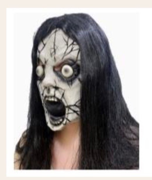 Masque Cracked Face Ghost